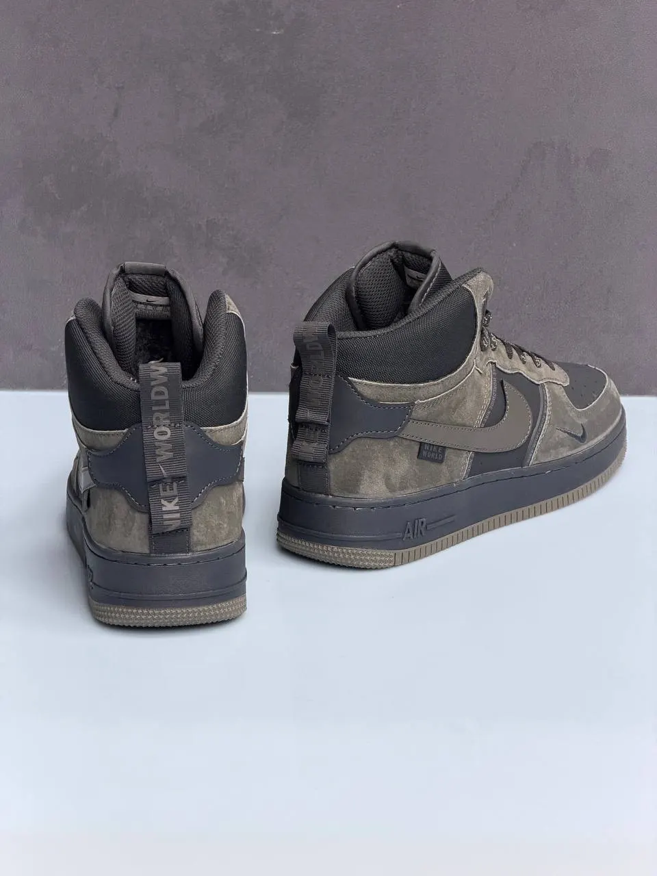 Nike Air Force 1 Mid с мехом