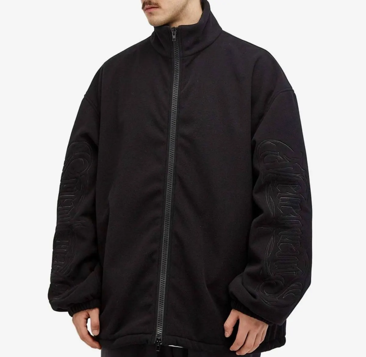 Vetements Fleece Zip-Up Jacket