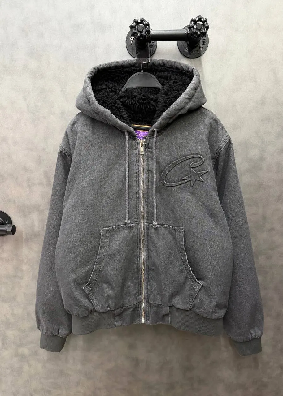Corteiz Star Washed Zip-up Hoodie