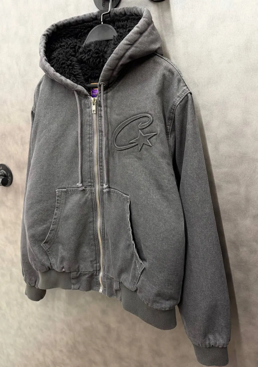 Corteiz Star Washed Zip-up Hoodie