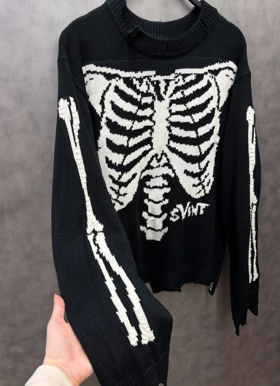 Saint Michael Skeleton Knit Sweater