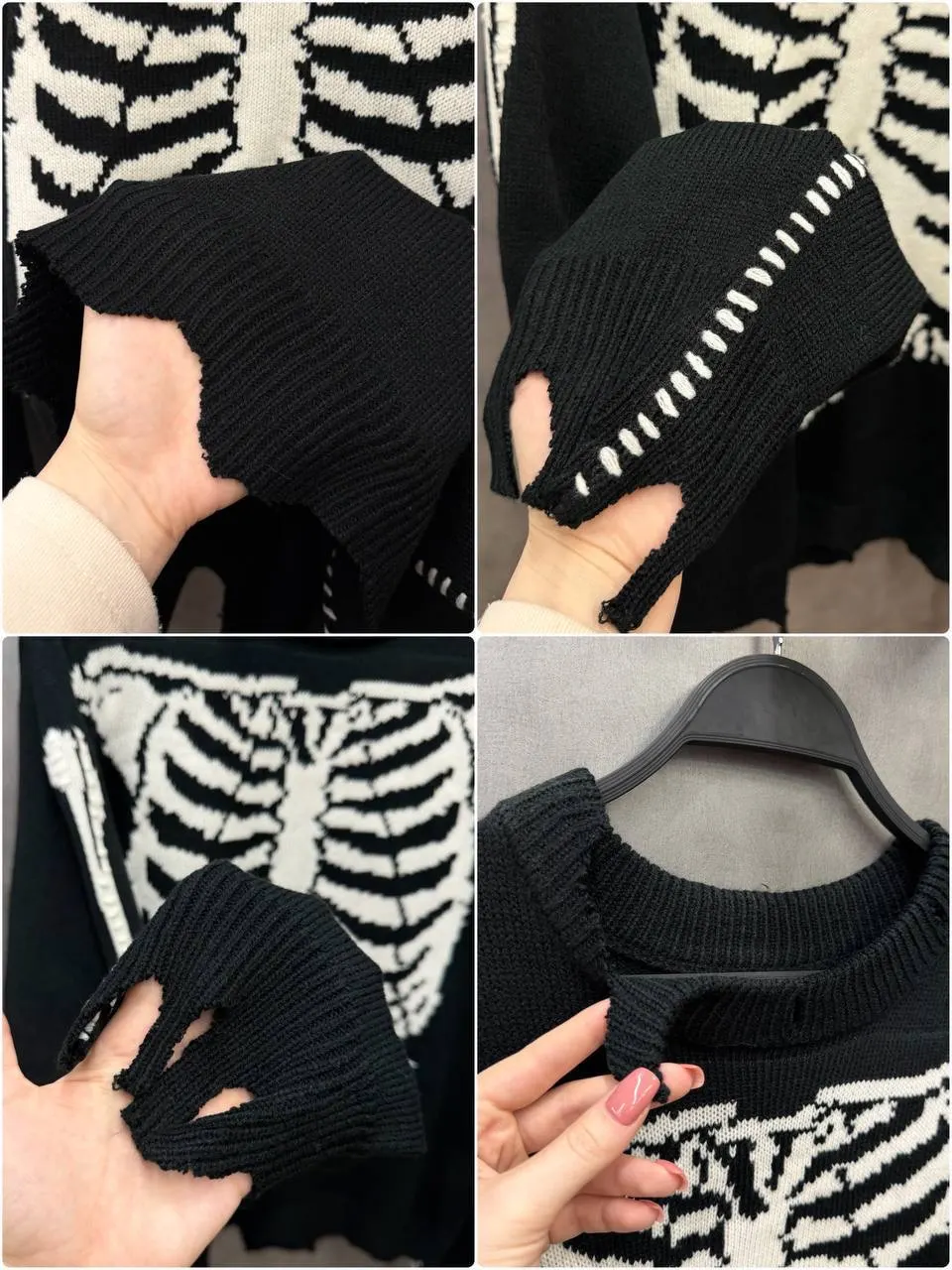 Saint Michael Skeleton Knit Sweater