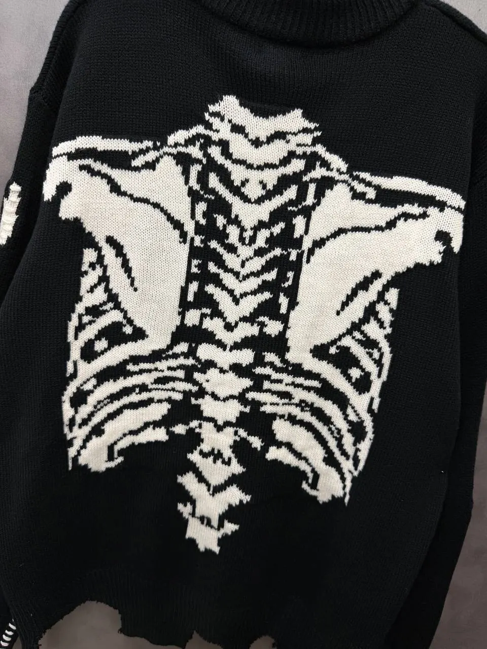 Saint Michael Skeleton Knit Sweater