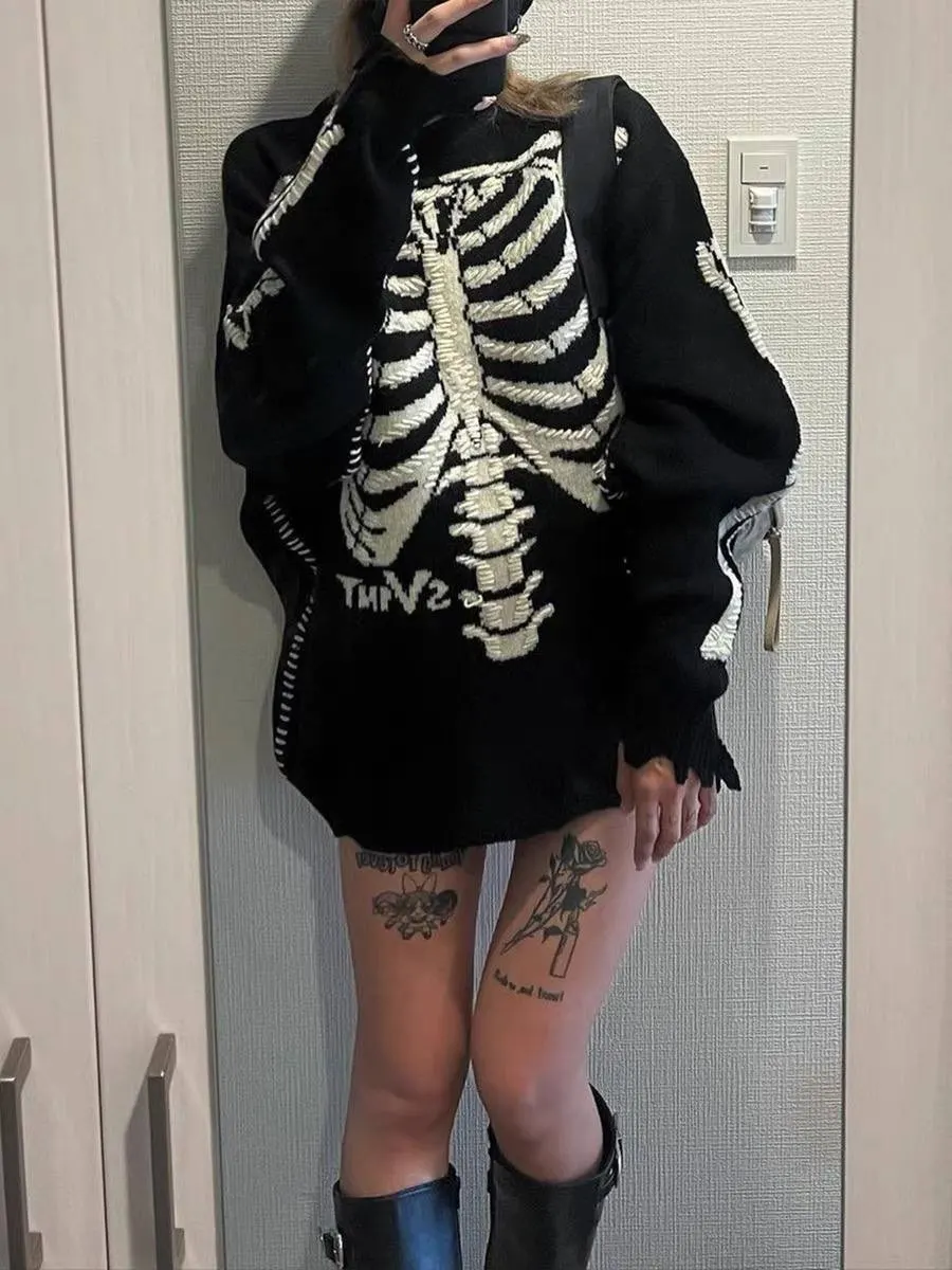 Saint Michael Skeleton Knit Sweater