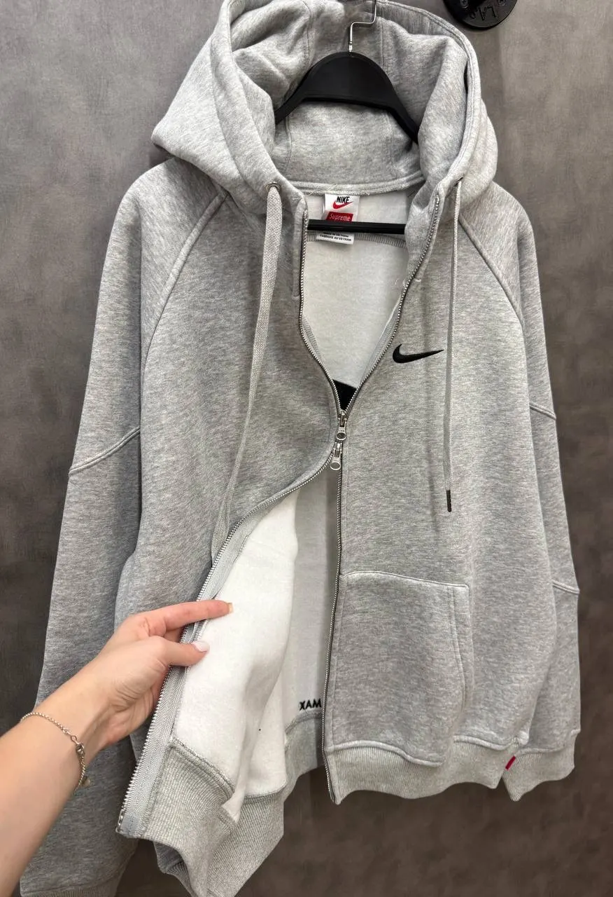 Nike Supreme x Air Max Zip Up Hooded Sweatshirt