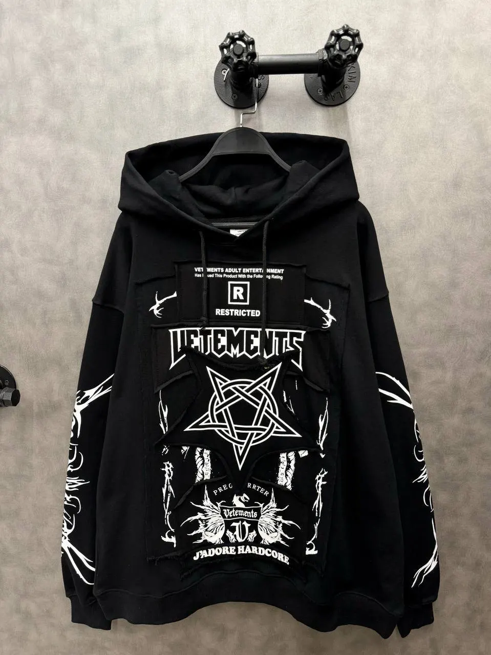 Vetements J'adore Hardcore Hoodie