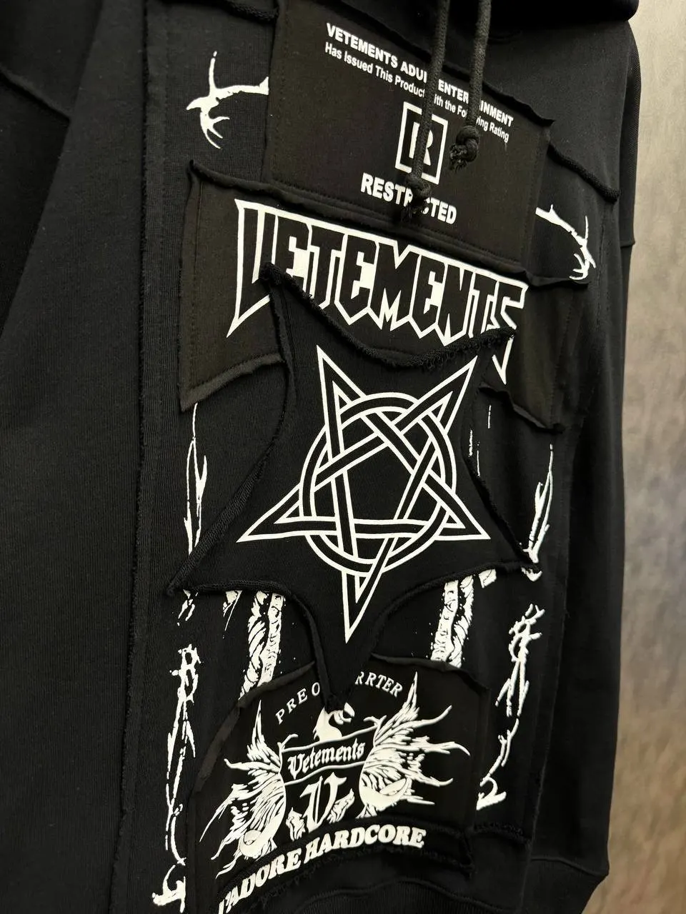 Vetements J'adore Hardcore Hoodie