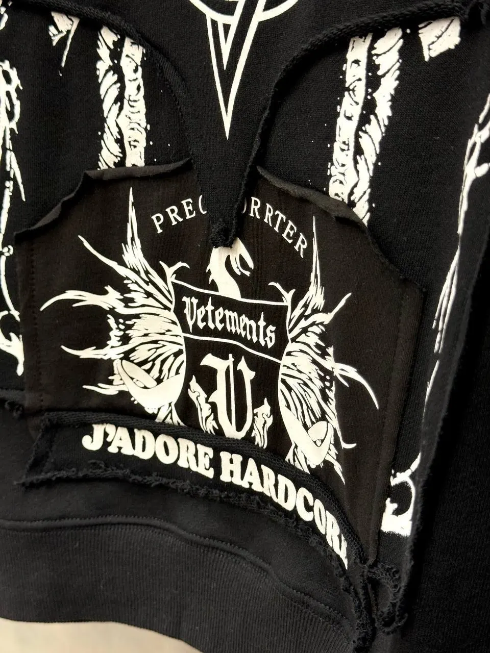Vetements J'adore Hardcore Hoodie