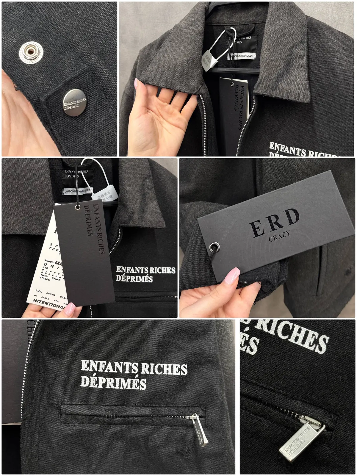 Enfants Riches Déprimés Distressed Zip Jacket