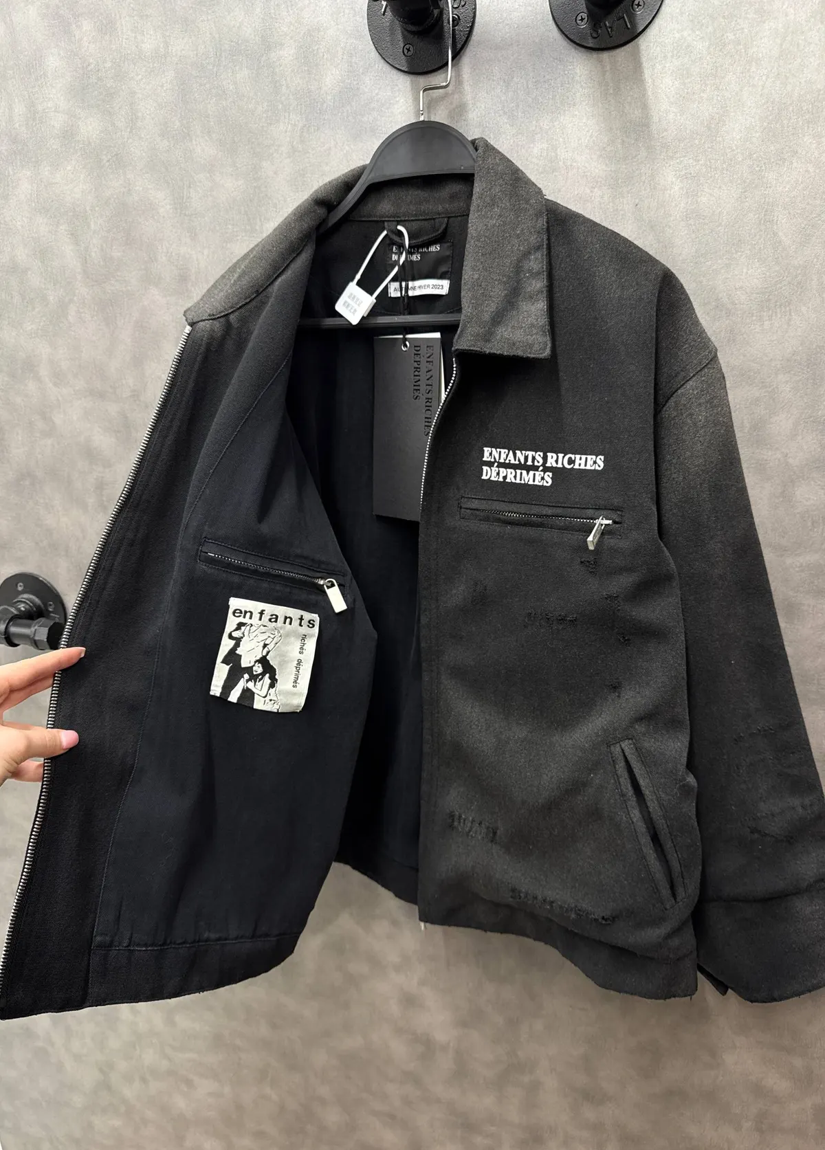 Enfants Riches Déprimés Distressed Zip Jacket