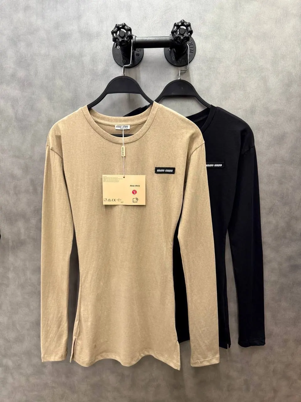 Miu Miu Logo Long-Sleeve T-Shirt